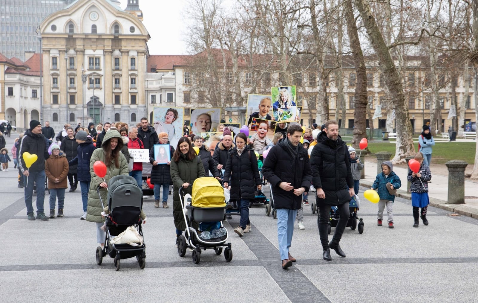 Srčni pohod malih borcev po Ljubljani