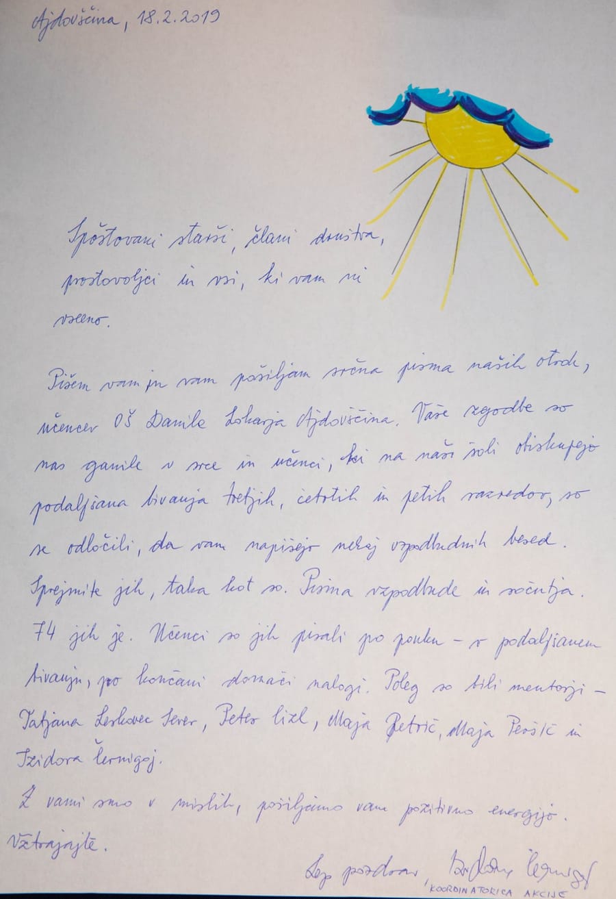 Pismo ali risba za male borce, izdelek 8