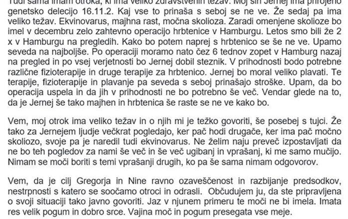 Jernej - 9.11.2018 - Kromosomska delecija 16p11.4